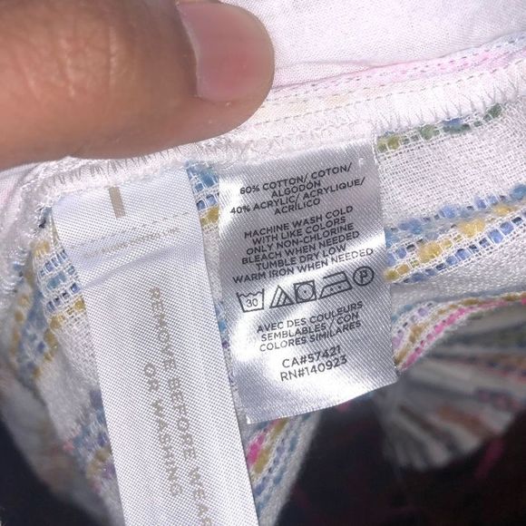 Lou & Grey Loft Rainbow Stripe Shorts Pensive Blue Size Small - Picture 5 of 8